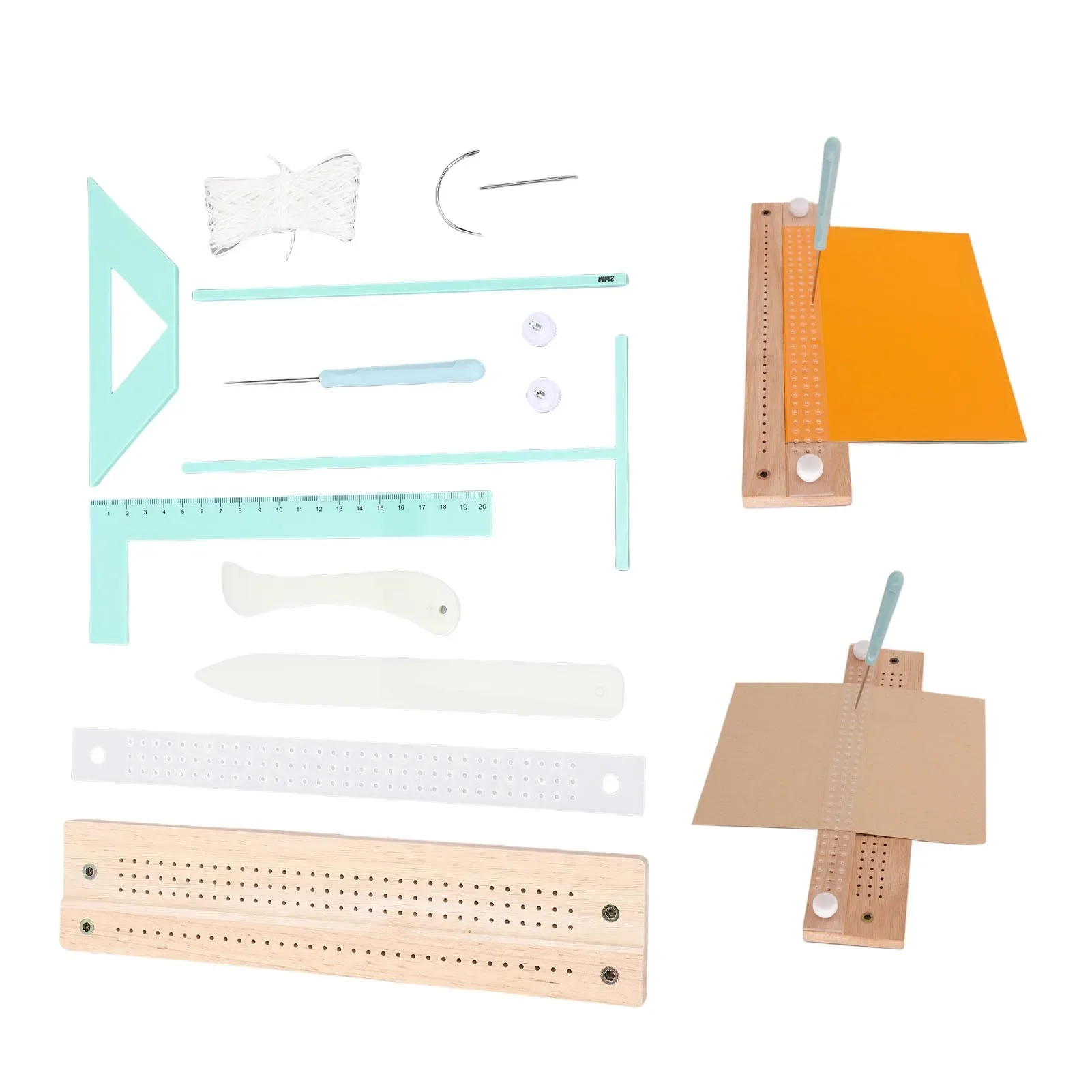 Bookbinding Supply Kit - 책 제본 용품 키트 다기능 휴대용