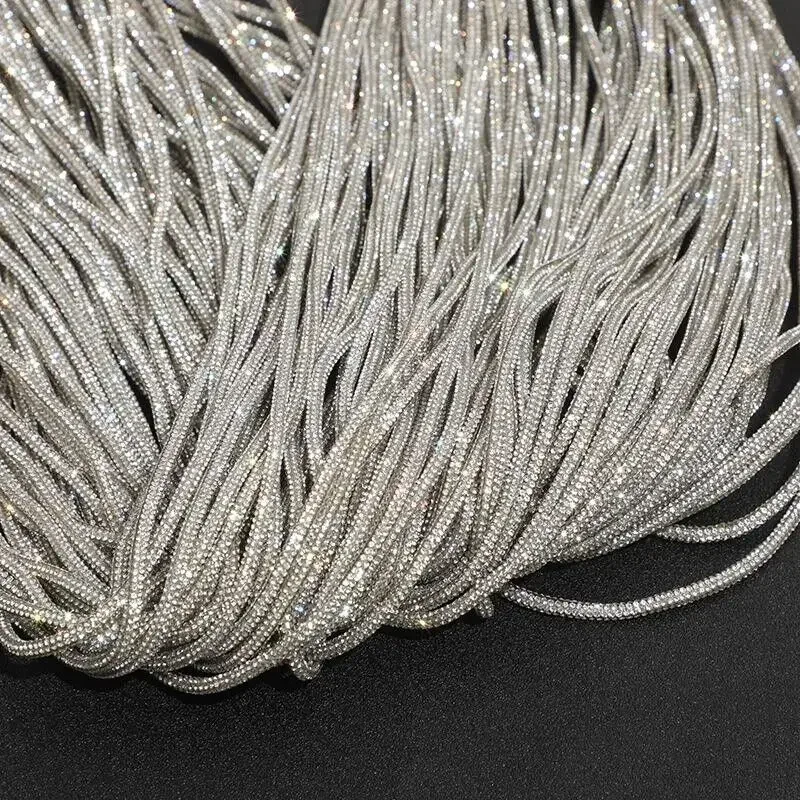 Art Craft Materials - 라인스톤 크리스탈 신발끈 & 후드 끈