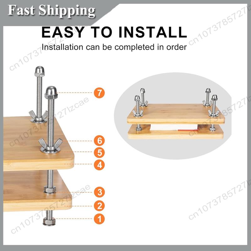 Bookbinding Supply Kit - -A99Z 책 프레스 제본, 나무 대나무