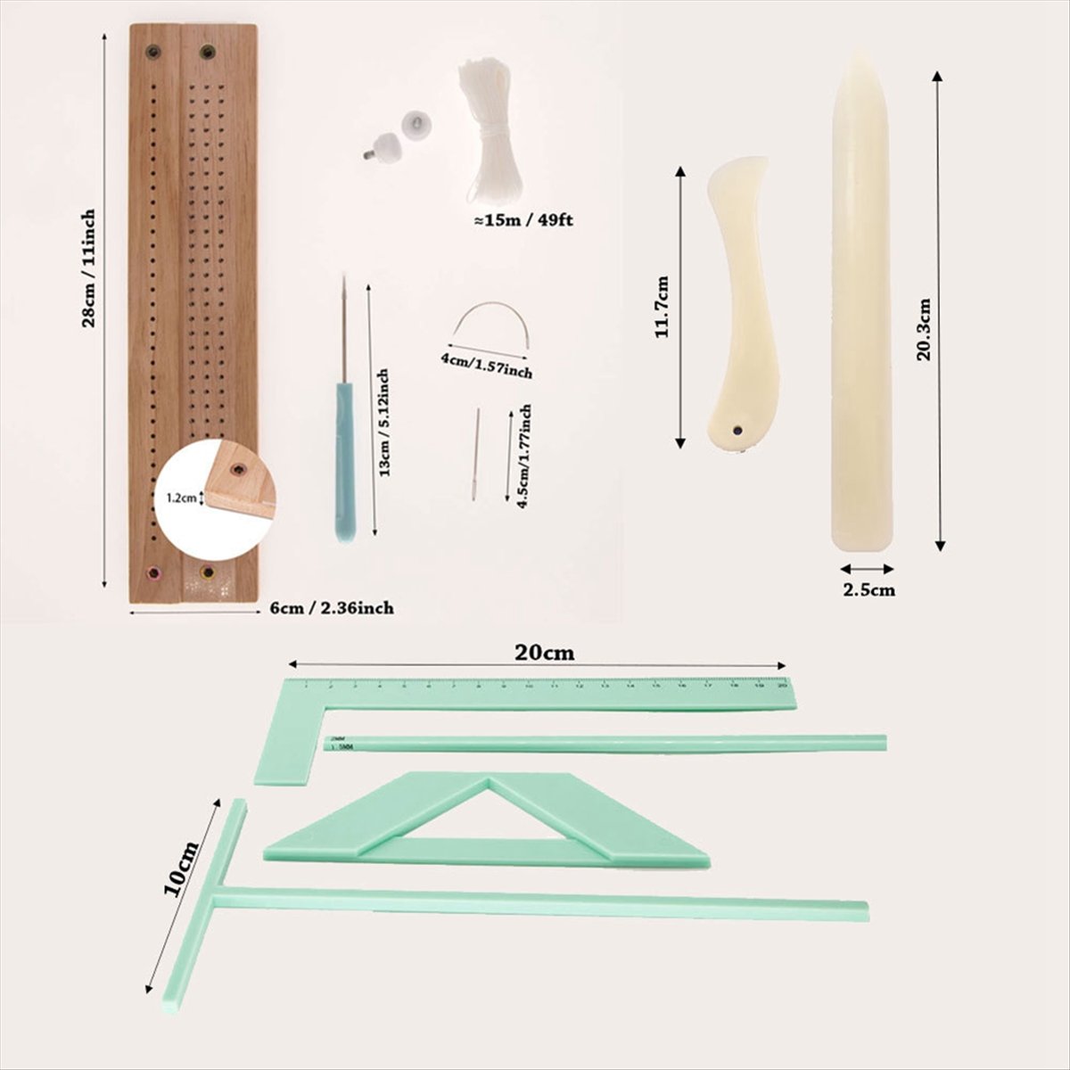 Bookbinding Supply Kit - T32C 새 책 커버 가이드 바느질