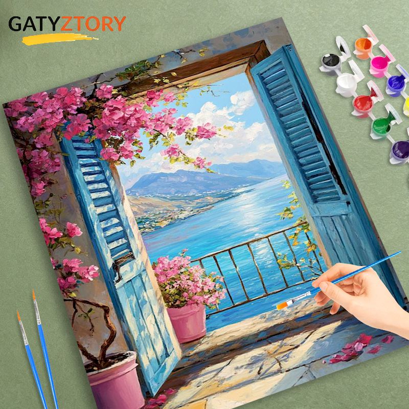 Art And Craft Numbers - GATYZTORY 성인용 숫자로 그리는 그림 창틀