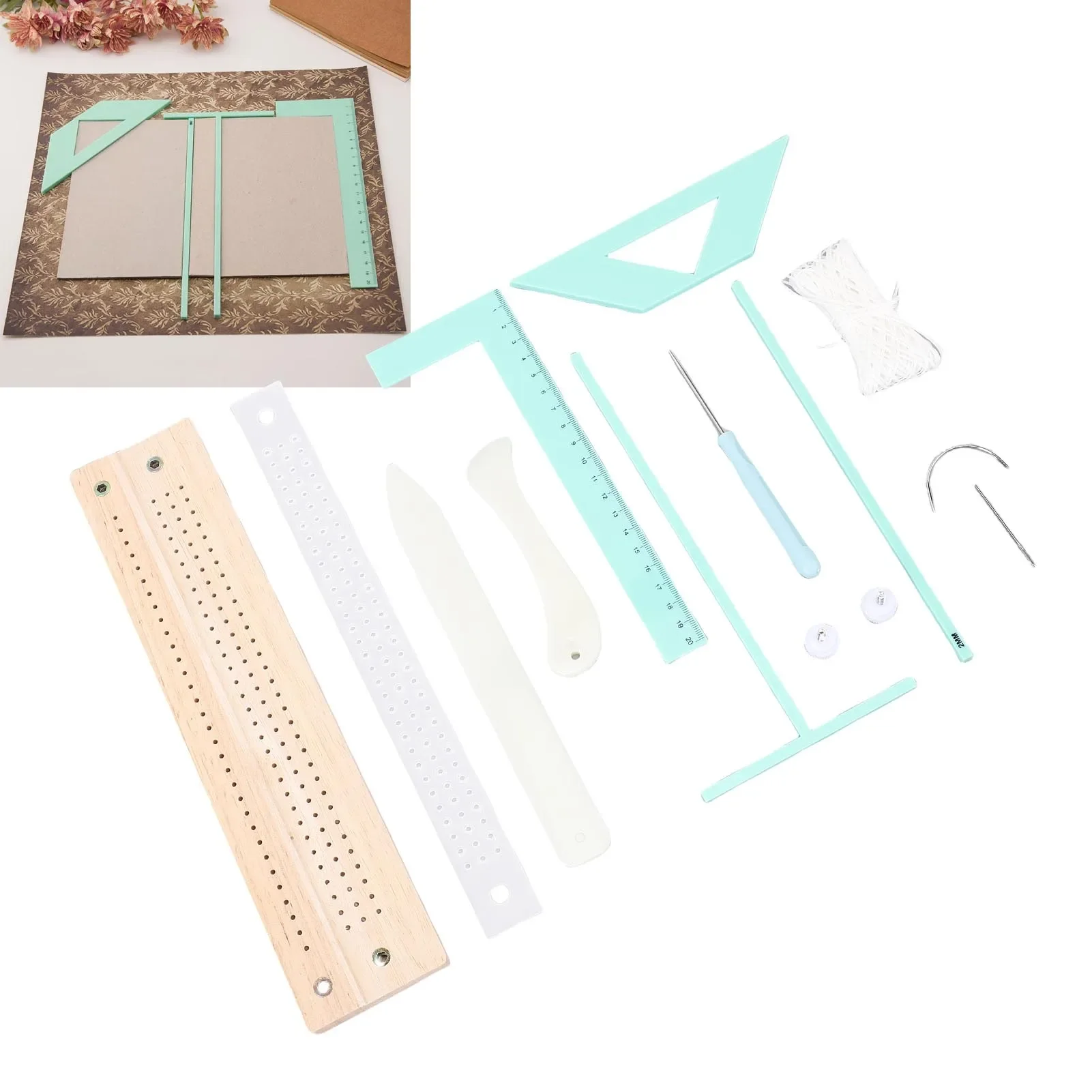 책 제본 용품 키트 다기능 휴대용 책 제본 Scrapb - Bookbinding Supply Kit 리뷰 및 가격