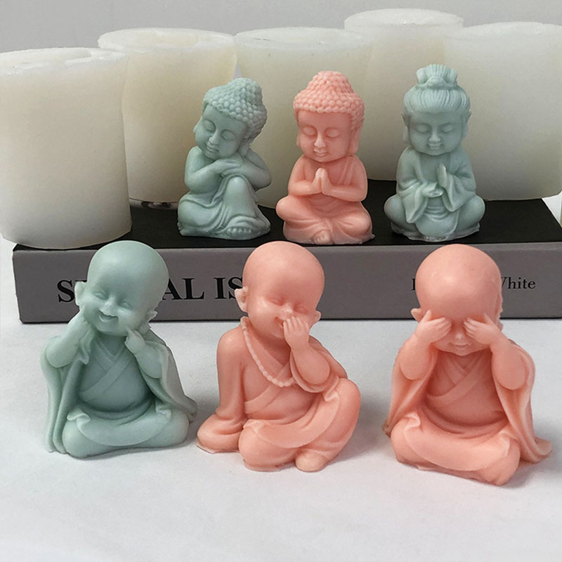 3D 작은 수도사 양초 실리콘 몰드, DIY Maitr - Art Craft Show 리뷰 및 가격