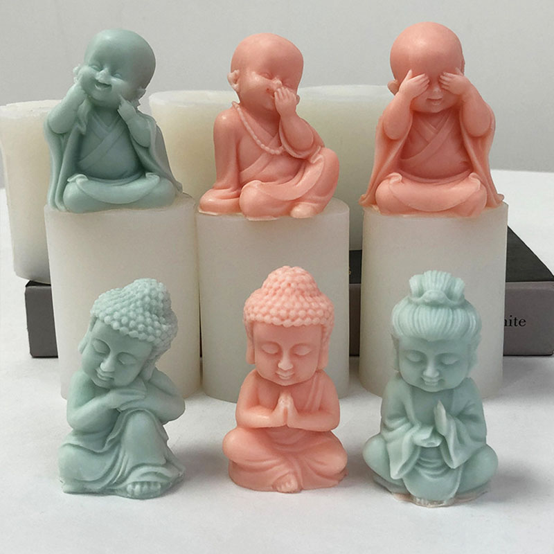 3D 작은 수도사 양초 실리콘 몰드, DIY Maitr - Art Craft Show 리뷰 및 가격