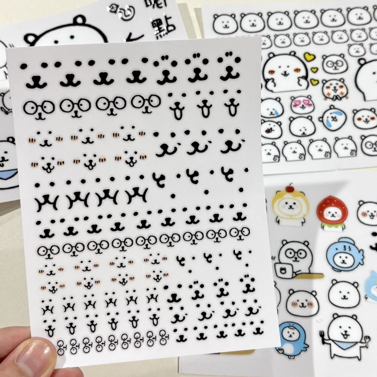 귀여운 농담 곰 전사 스티커 방수 냉소적인 곰 데칼 귀 - Art Craft Materials 리뷰 및 가격