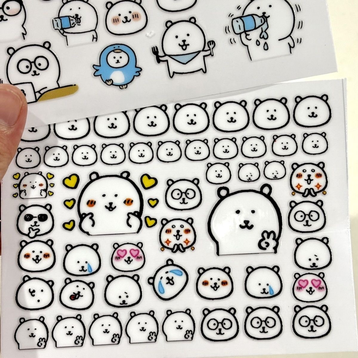 귀여운 농담 곰 전사 스티커 방수 냉소적인 곰 데칼 귀 - Art Craft Materials 리뷰 및 가격