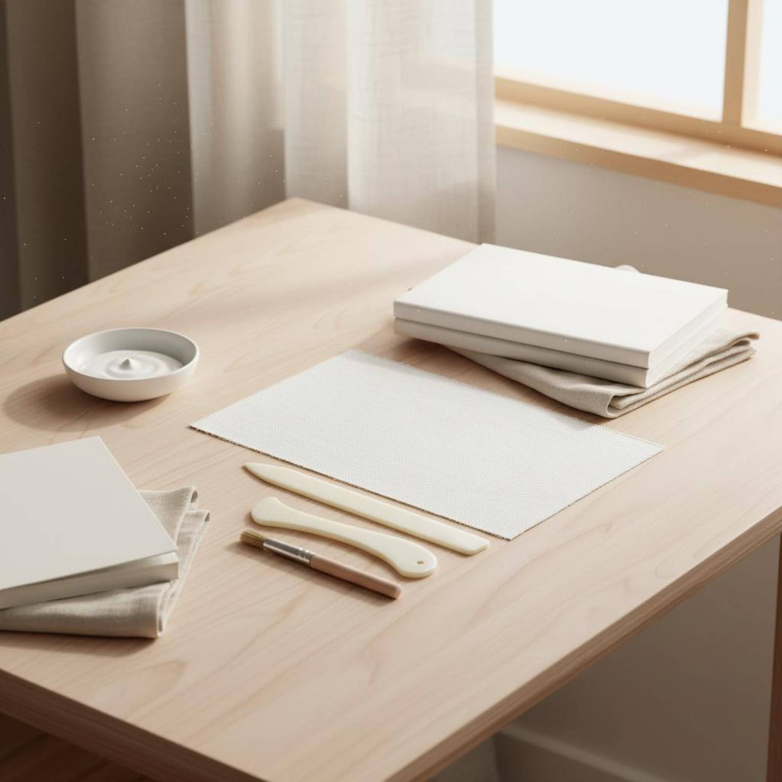 4 조각 제본 도구 세트 자연색 책등 수리 키트 책 천 - Bookbinding Supply Kit 리뷰 및 가격