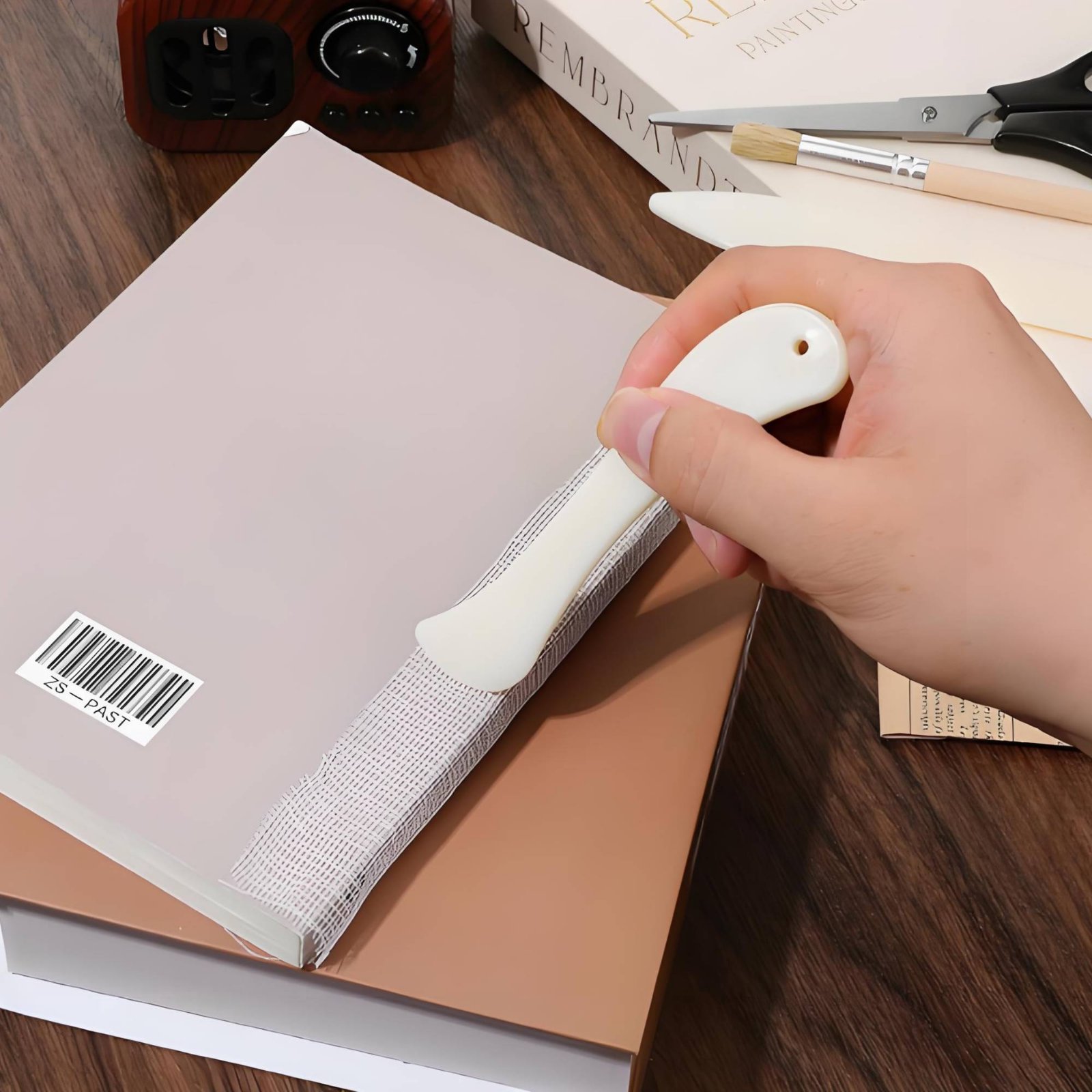 4 조각 제본 도구 세트 자연색 책등 수리 키트 책 천 - Bookbinding Supply Kit 리뷰 및 가격