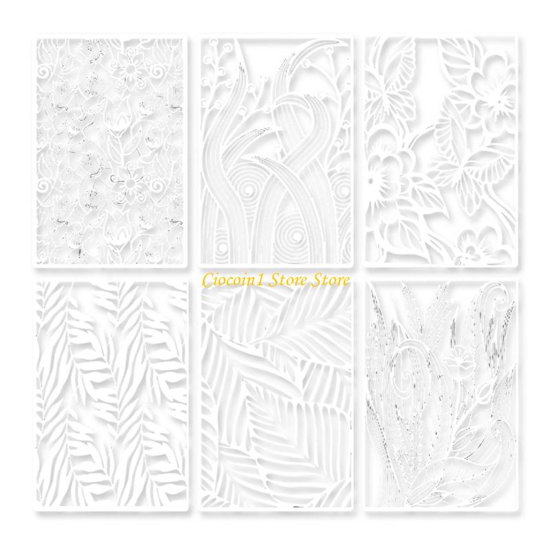 A3PC 6/12Pcs 기하학적 꽃 템플릿 12x8in - Art Craft Template 리뷰 및 가격