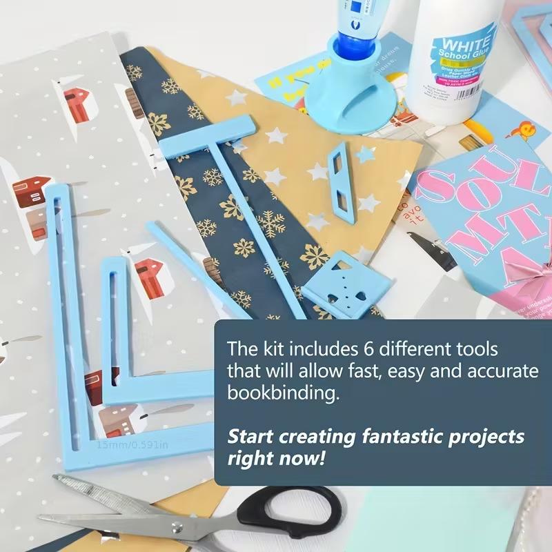 6Pcs 스크랩북 도구 다기능 눈금자 DIY 저널 스크 - Bookbinding Supply Kit 리뷰 및 가격