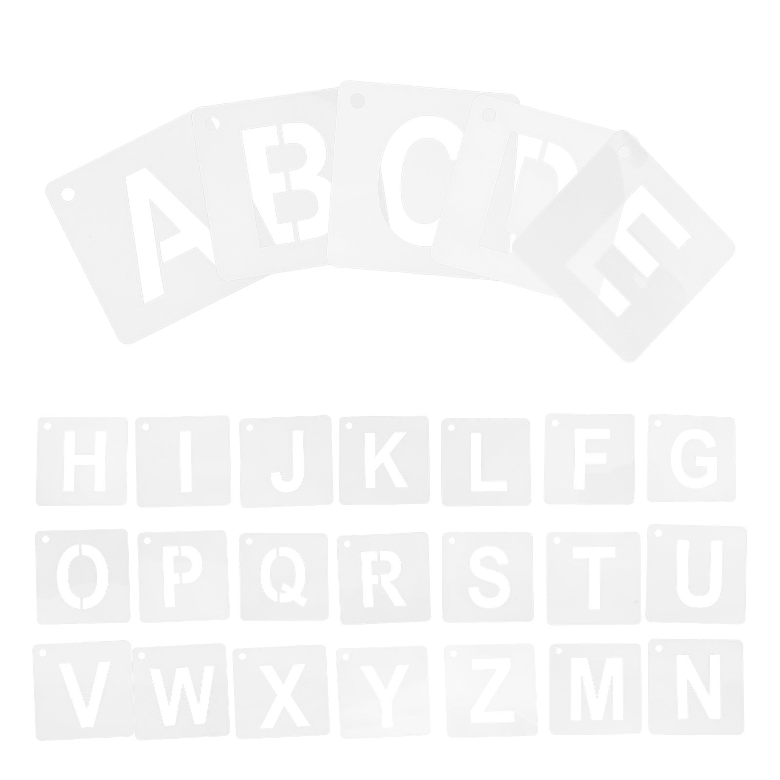 재사용 가능한 A-Z 대문자 알파벳 스텐실 템플릿 1세 - Art Craft Template 리뷰 및 가격