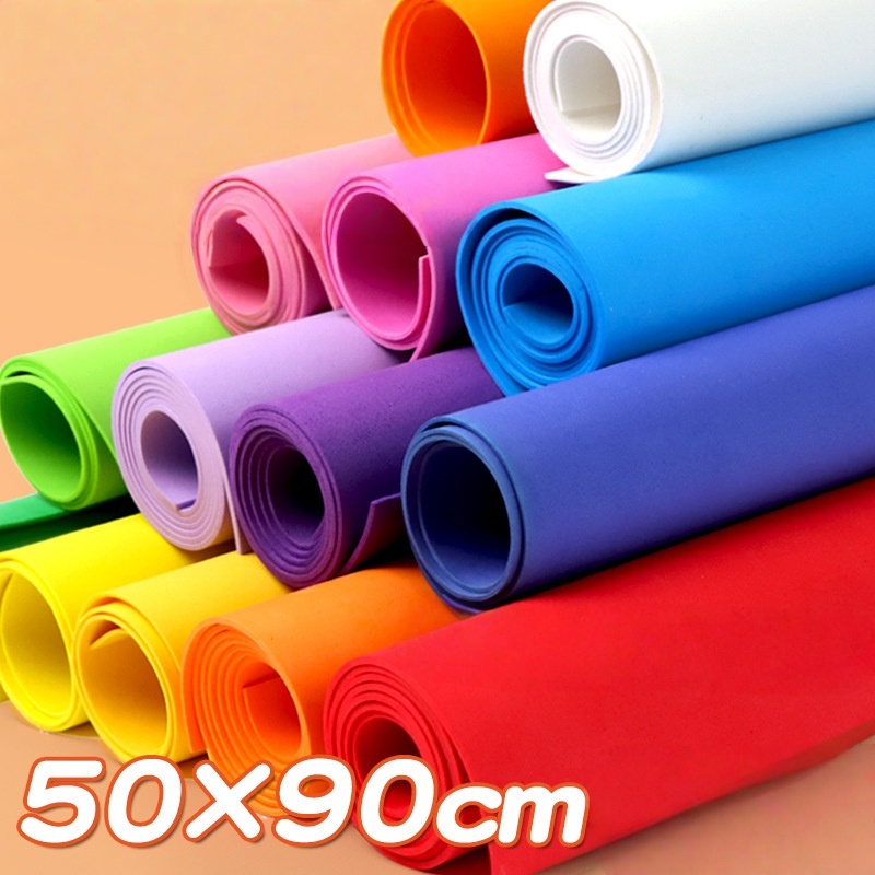 10 장 50x90cm 컬러 스폰지 종이 예술 공예 용 - Art Craft For Kindergarten 리뷰 및 가격