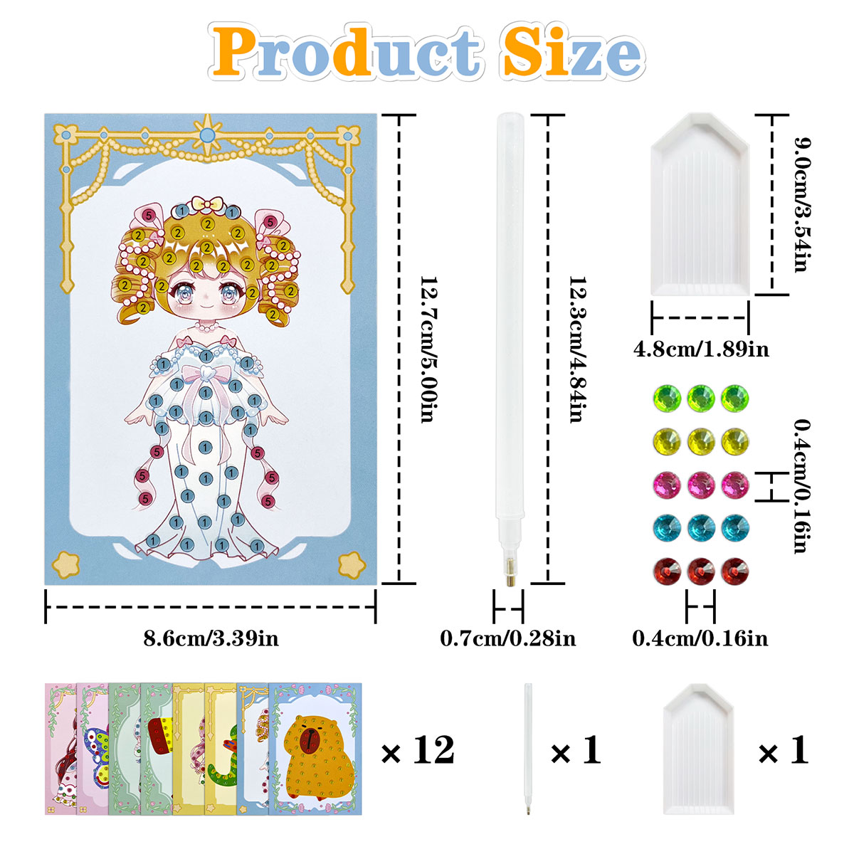 16종 보석 키트 DIY 미술 공예 세트, 간편하고 재 - Art And Craft Numbers 리뷰 및 가격