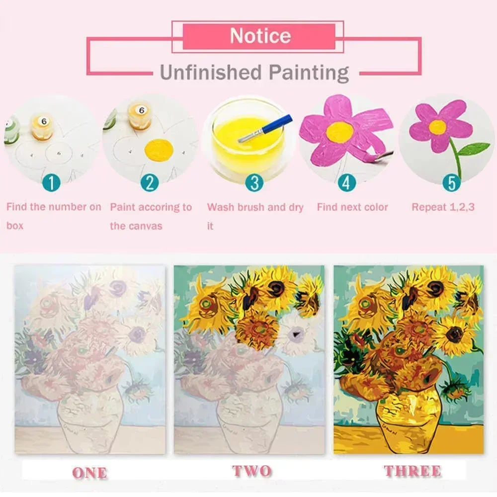 페인트 바이 넘버스 키트 성인 초보자용 40X50CM  - Art And Craft Numbers 리뷰 및 가격