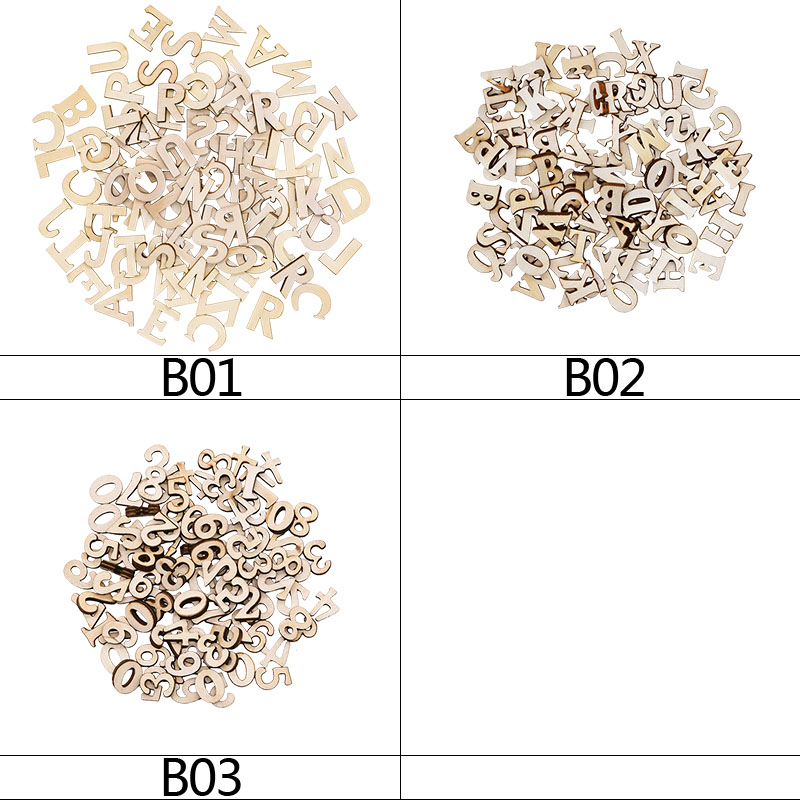영어 알파벳 장식 문자 나무 숫자 미니 나무 장식품,  - Art And Craft Numbers 리뷰 및 가격