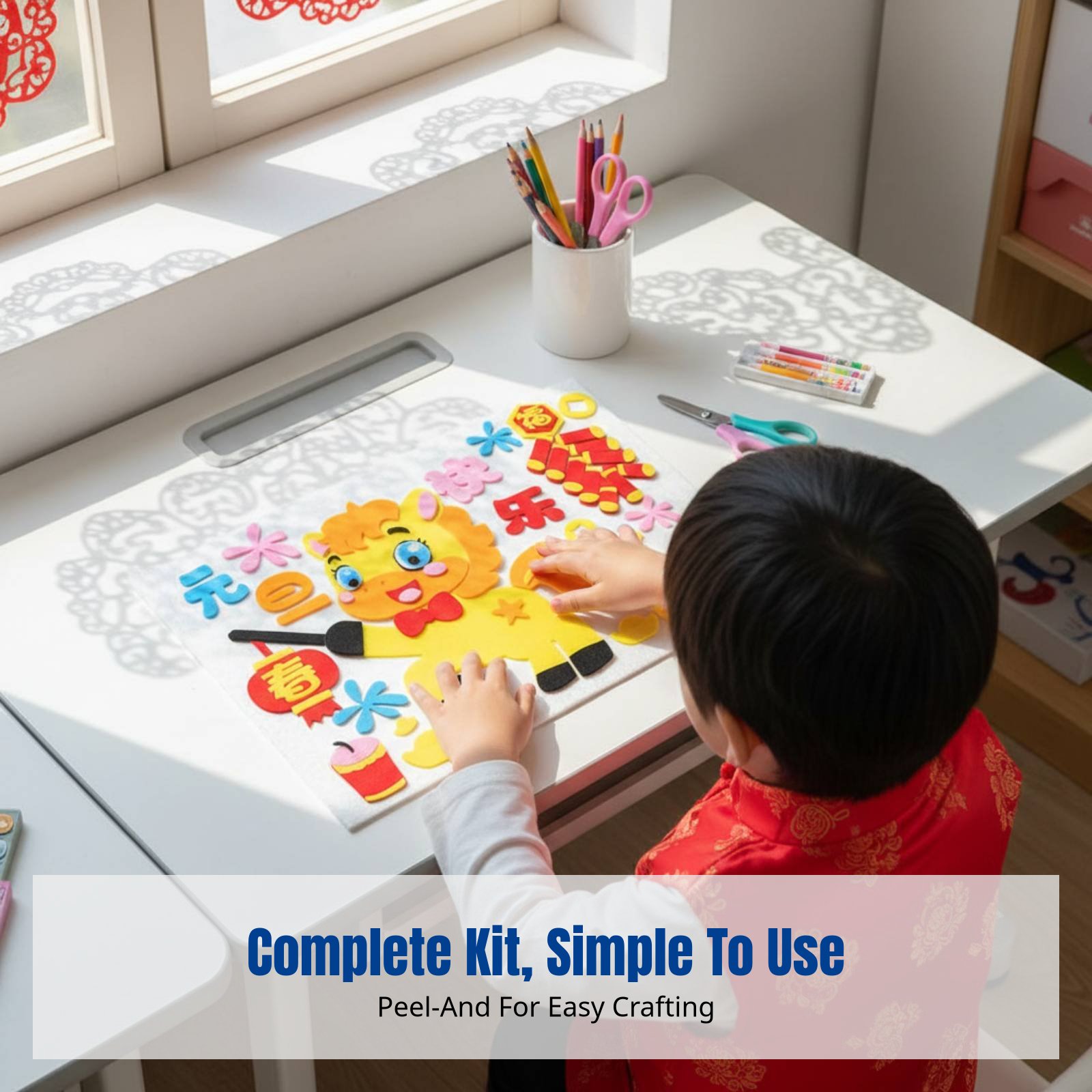 2026년 새해 DIY 패브릭 아트 스티커, 창의적인  - Art Craft For Kindergarten 리뷰 및 가격