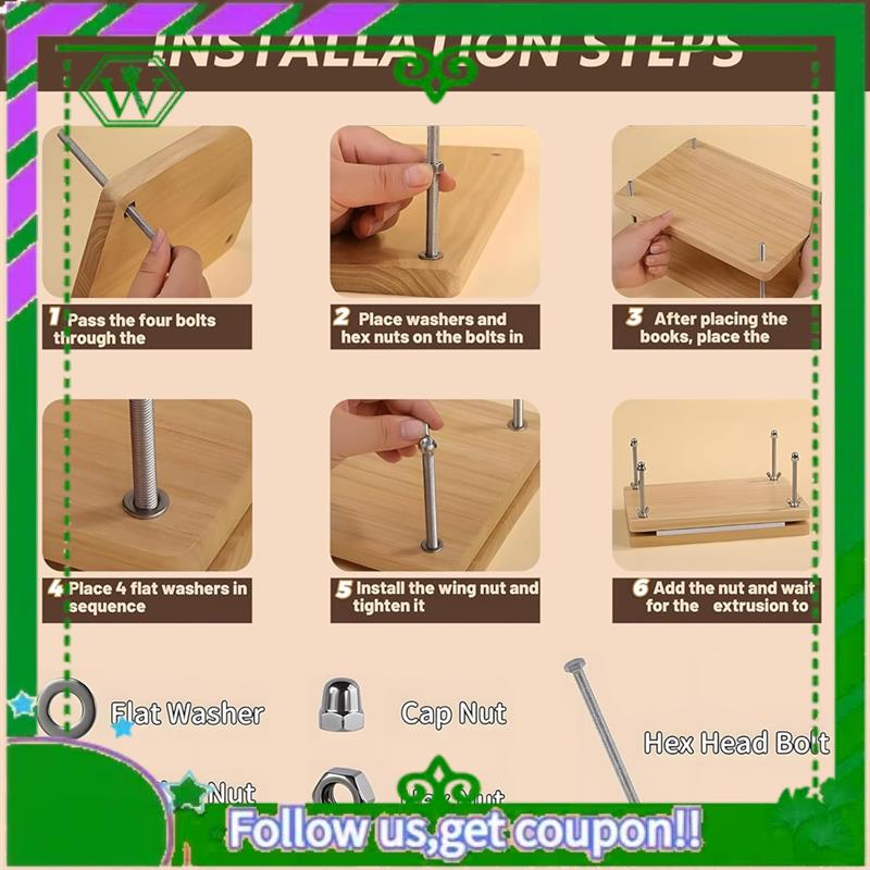 신뢰할 수 있는 키트 나무 책 프레스 재료 제본 용품  - Bookbinding Supply Kit 리뷰 및 가격