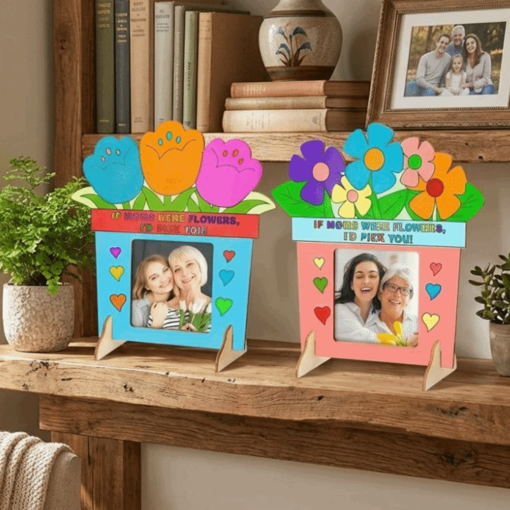 미완성 나무 사진 프레임 꽃 색칠하기 DIY 사진 프레 - Art Craft For Kindergarten 리뷰 및 가격