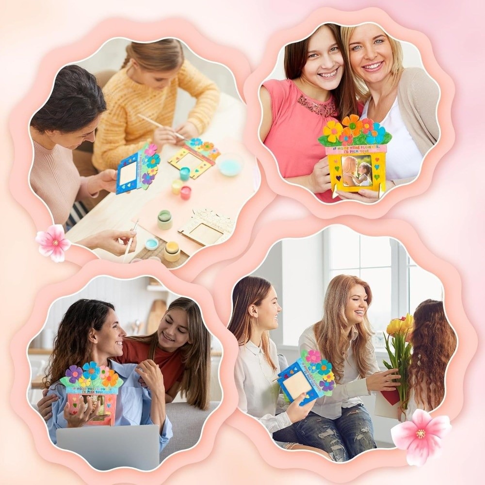 미완성 나무 사진 프레임 꽃 색칠하기 DIY 사진 프레 - Art Craft For Kindergarten 리뷰 및 가격
