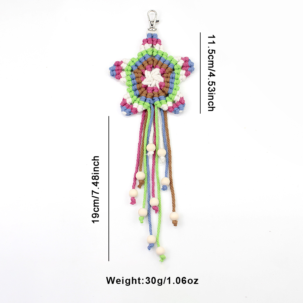 보헤미안 펜타그램 태슬 펜던트 마크라메 DIY 키트 - - Art Craft Materials 리뷰 및 가격