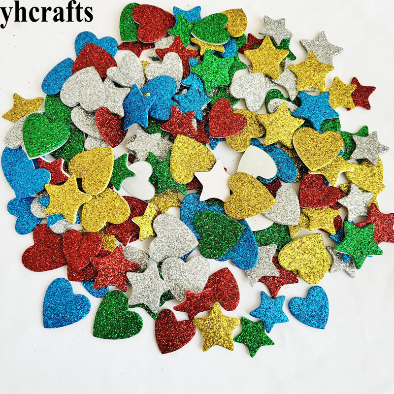 반짝이 별과 하트 폼 스티커, 크리스마스 실내 장식,  - Art Craft For Kindergarten 리뷰 및 가격