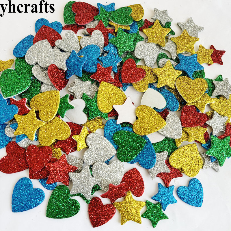 반짝이 별과 하트 폼 스티커, 크리스마스 실내 장식,  - Art Craft For Kindergarten 리뷰 및 가격