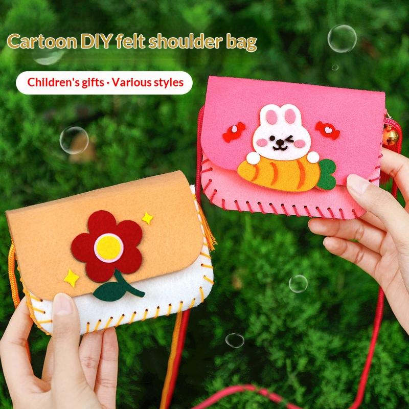 귀여운 펠트 가방 만들기 키트 공예 미술 바느질 장난감 - Art Craft For Kindergarten 리뷰 및 가격