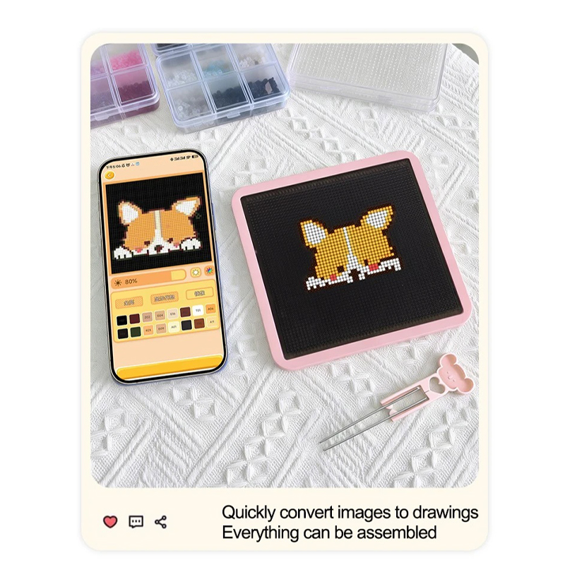 LED 지능형 펄러 비드 페그보드 앱 컨트롤 스마트 라 - Art Craft App 리뷰 및 가격