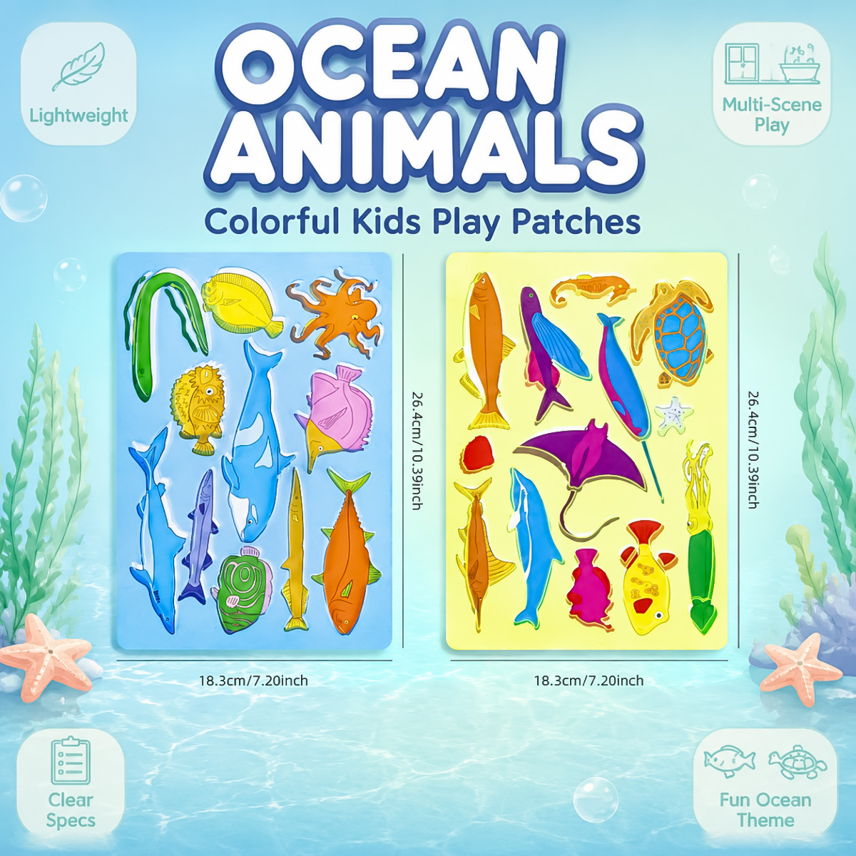 해양 동물 그림 스텐실, 어린이 DIY 아트 스크랩북  - Art Craft Template 리뷰 및 가격