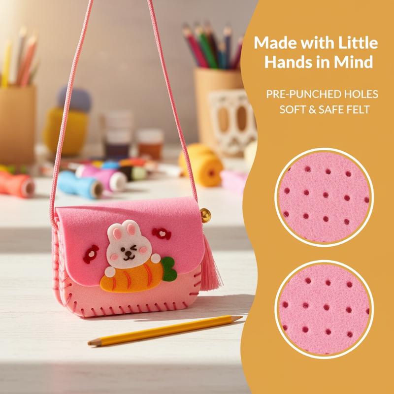 어린이 펠트 가방 만들기 키트 DIY 바느질 장난감 크 - Art Craft For Kindergarten 리뷰 및 가격