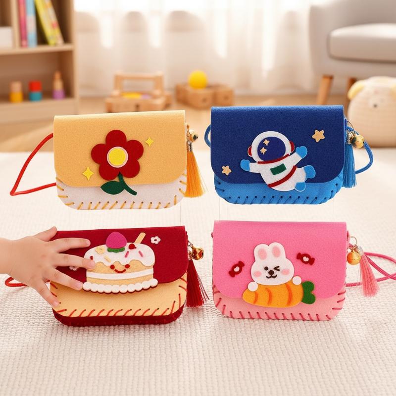 어린이 펠트 가방 만들기 키트 DIY 바느질 장난감 크 - Art Craft For Kindergarten 리뷰 및 가격