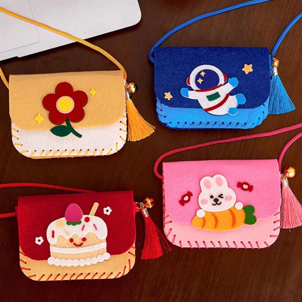 귀여운 펠트 가방 만들기 키트 만화 바느질 장난감 수제 - Art Craft For Kindergarten 리뷰 및 가격