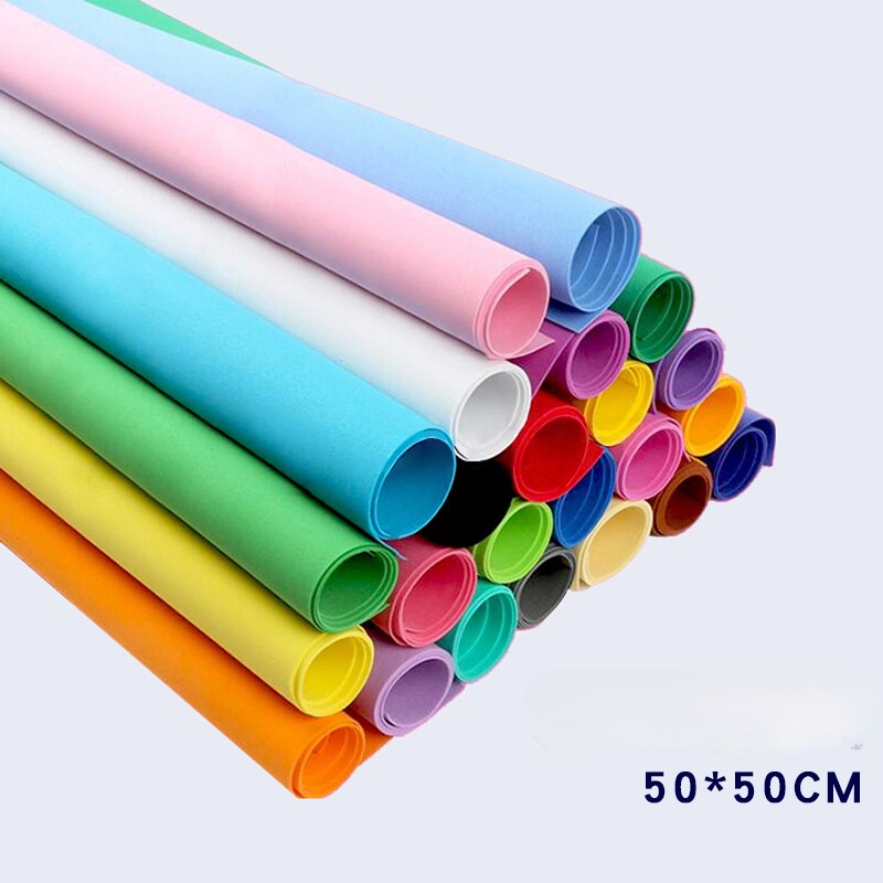 10 시트 여러 가지 빛깔의 EVA 폼 종이 50*50 - Art Craft For Kindergarten 리뷰 및 가격